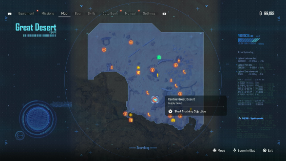 Central Great Desert Map