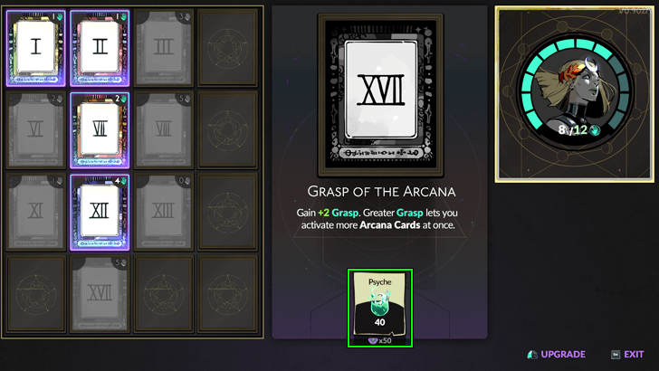 Hades 2 - Collect Psyche to Increase Grasp