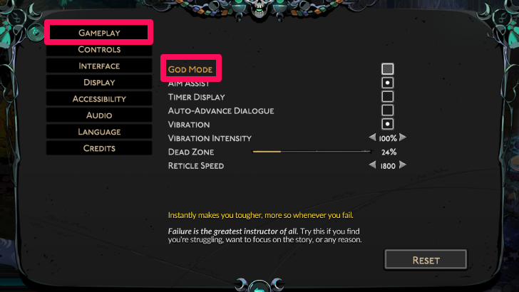 Hades II - Are There Disadvantages to Using God Mode Option Menu