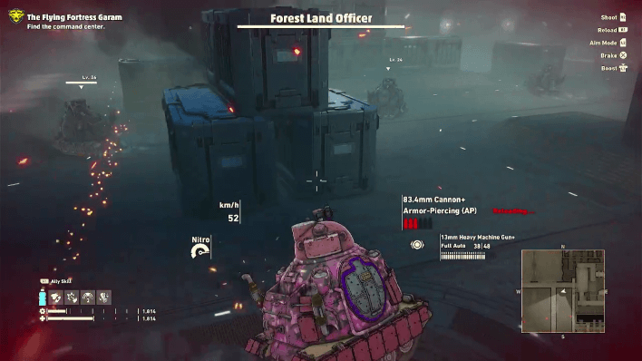 Sand Land - Large Room with Enemy Tanks