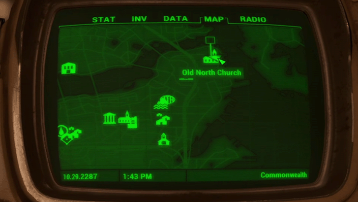 Fallout 4 - Old North Church Location