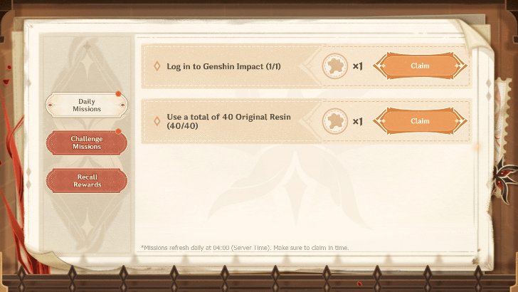 Genshin - Fragmented Memories - Complete Missions