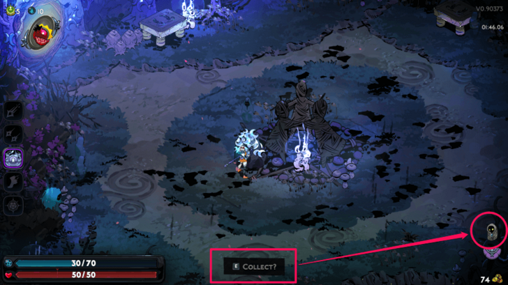 Hades 2 - Cannot Collect Minerals with Tablet of Peace