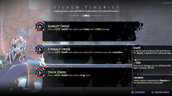 Hades 2 - Arachne Offering Melnoe Dresses