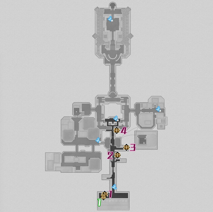 Honkai Star Rail - Dreamflux Reef F1 Chest Map