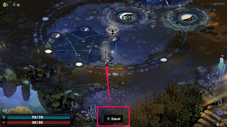 Hades 2 - Interact With Tool to Equip