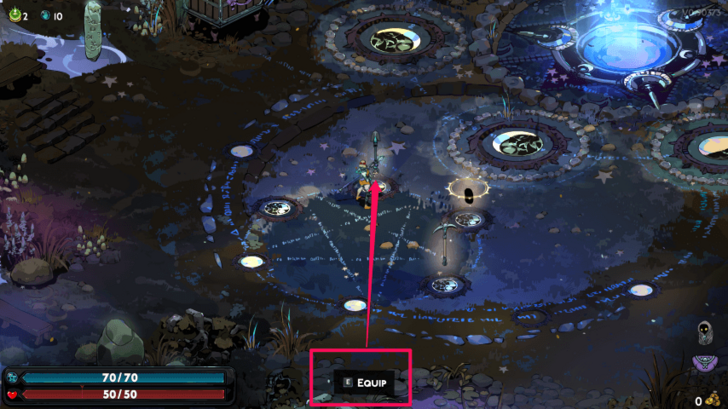 Hades 2 - Equip Spade in the Silver Pool