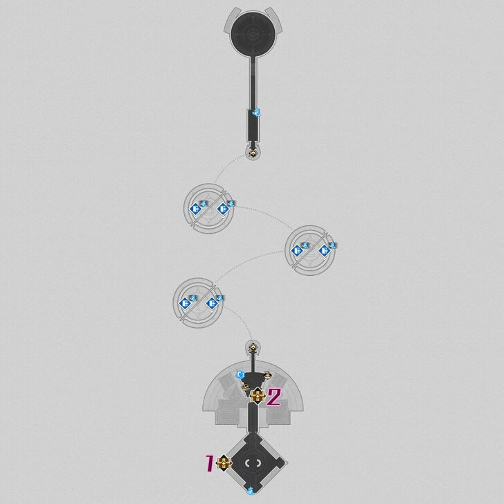 Honkai Star Rail - SoulGlad Scorchsand Audition Venue Full Map