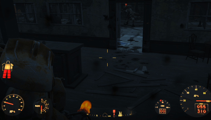 Fallout 4 - Shooting the Deathclaw from the Inside