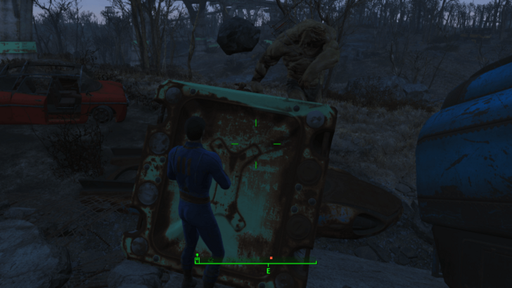 Fallout 4 - Hide Behind Crate