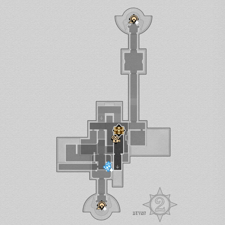 Honkai Star Rail - SoulGlad Scorchsand Audition Venue Gunfire Trial B2 Map