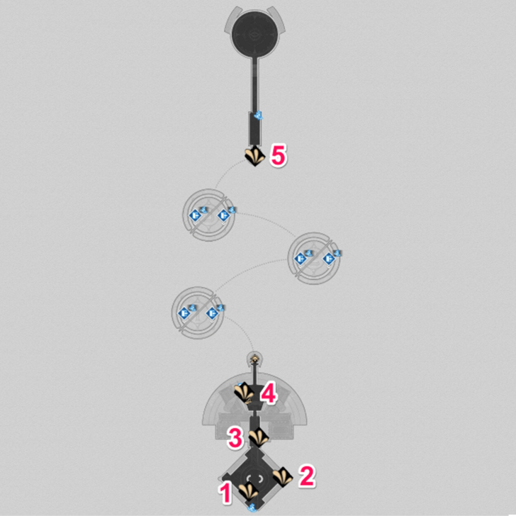 Honkai Star Rail - Origami Birds in SoulGlad Scorchsand Audition Venue - Main Area