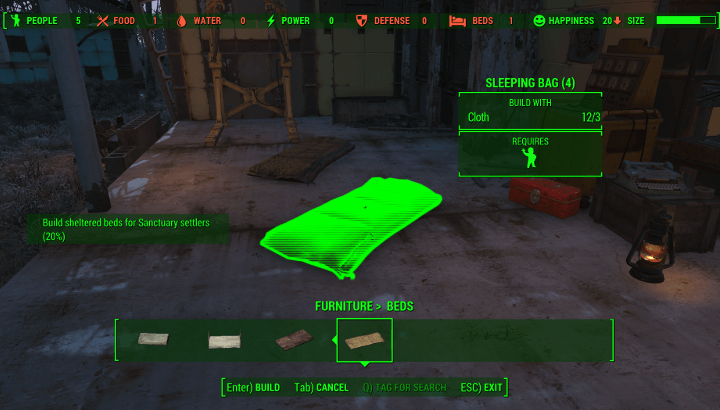 Fallout 4 - Build Beds