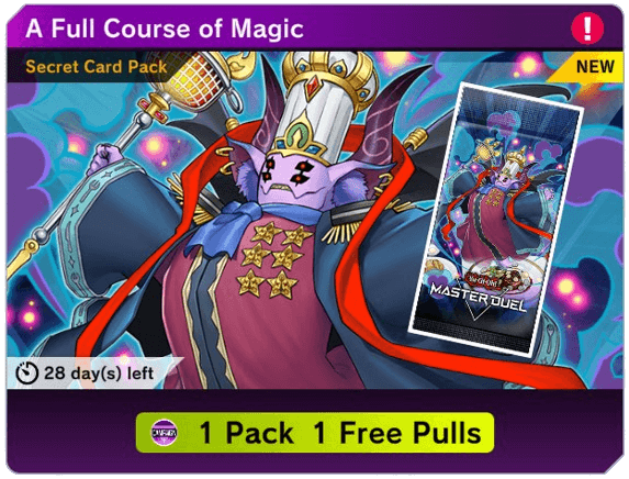 Master Duel - A Full Course of Magic Secret Pack Limited Time Availability