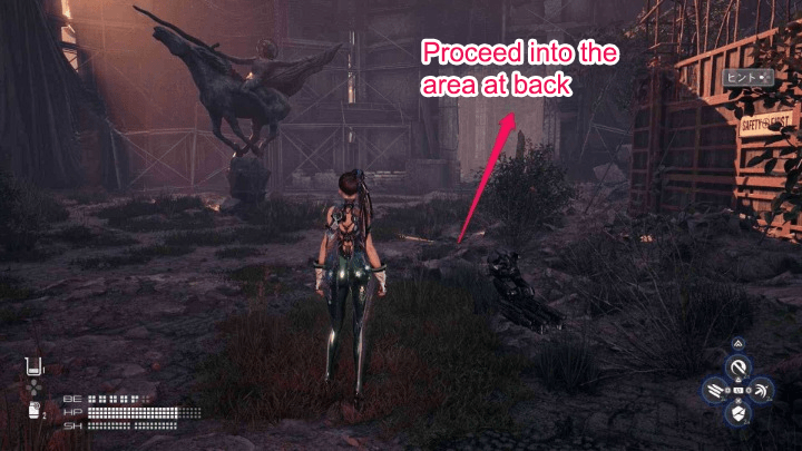 Stellar Blade - 2nd Crane ID Card Location Step 2