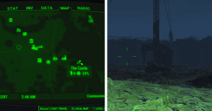 Fallout 4 - The Castle Map Location