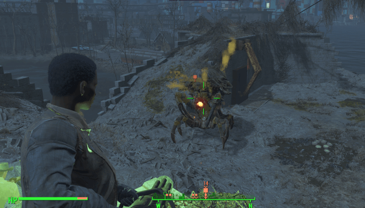 Fallout 4 - Mirelurk Queen Using the Bastion