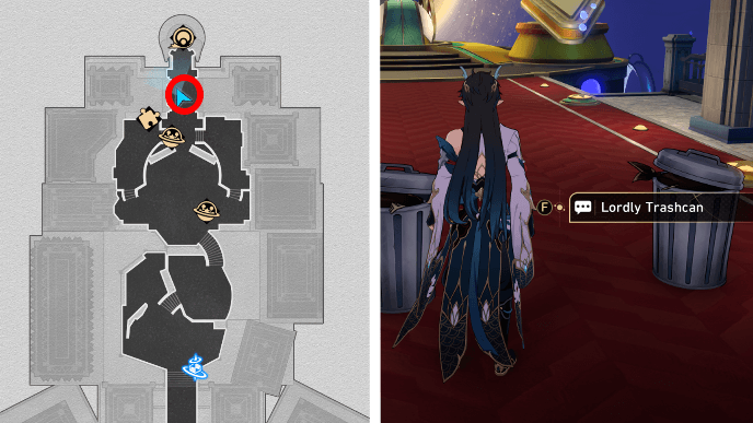 Honkai Star Rail - Dreamflux Reef - Lordly Trashcan Challenge Location 1