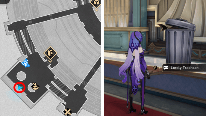 Honkai Star Rail - Penacony Grand Theater - Lordly Trashcan Challenge Location 1