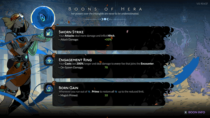Hades 2 - Hera Boons