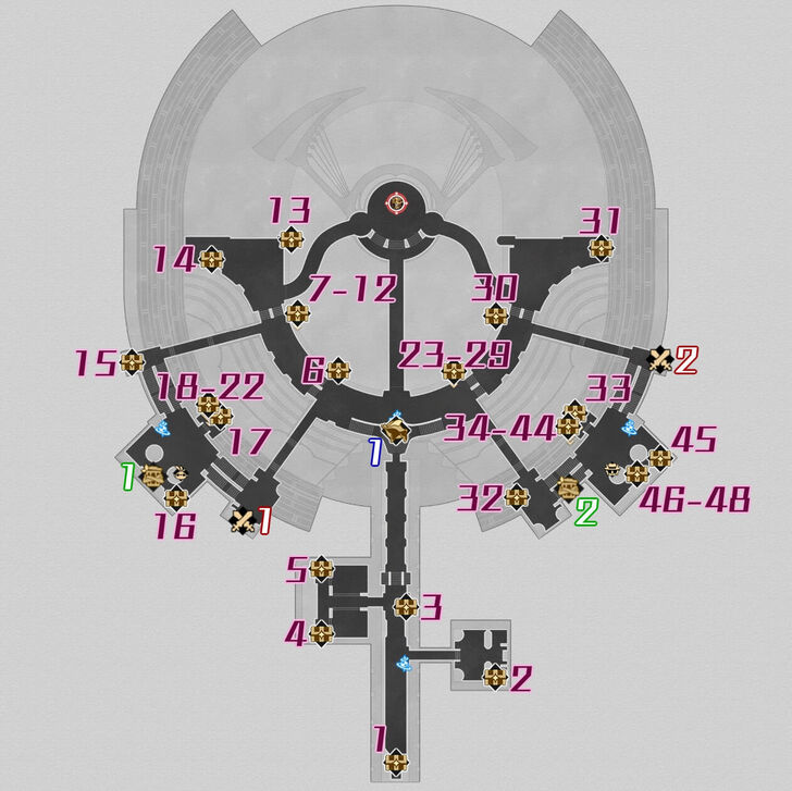 Honkai Star Rail - Penacony Grand Theater Chest Map