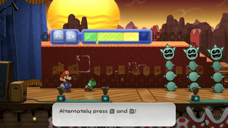 Paper Mario TTYD Switch Remake - Button Presses and Holds Action Commands