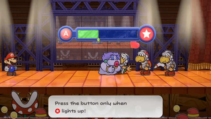 Paper Mario TTYD Switch Remake - Countdown Inputs Action Command