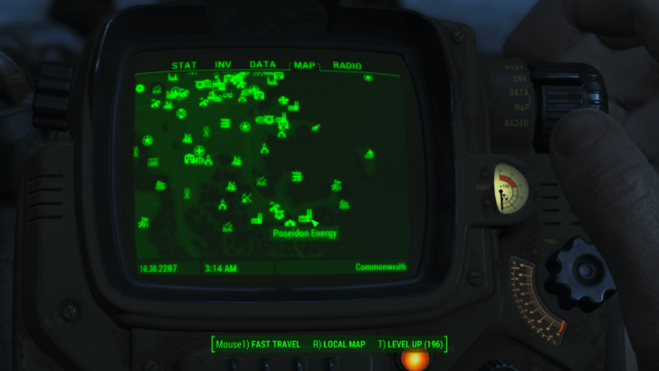 Fallout - Endurance Bobblehead Map