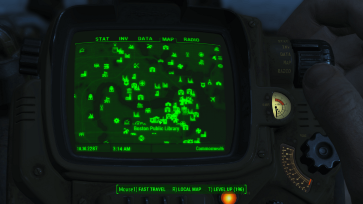 Fallout - Intelligence Bobblehead Map