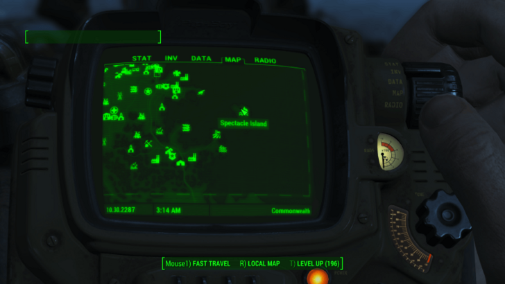 Fallout - Luck Bobblehead Map