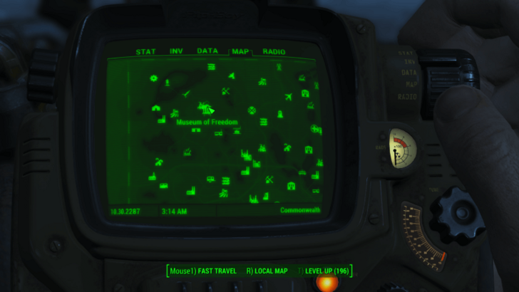 Fallout - Perception Bobblehead Map