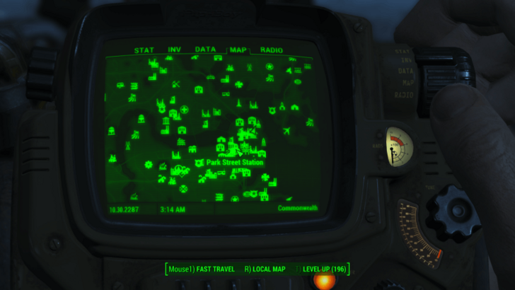 Fallout - Speech Bobblehead Map