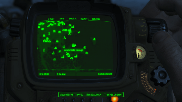 Fallout - T-60 Power Armor (Atom Cats Garage) Location