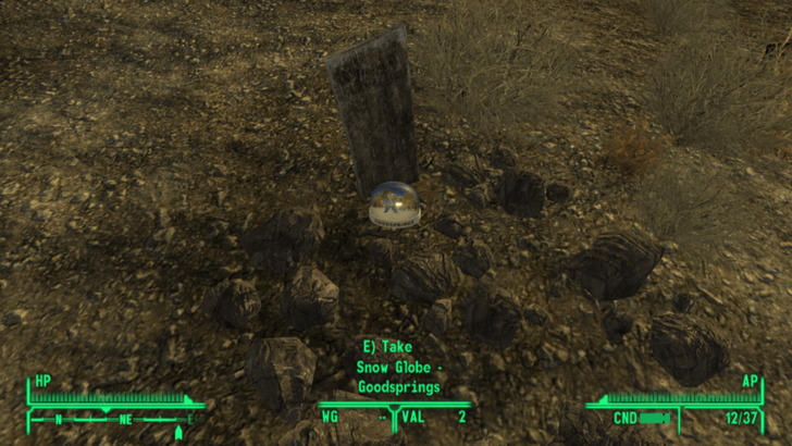 Fallout New Vegas - Goodsprings Cemetry Snow Globe