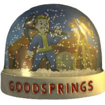 Goodsprings Snow Globe Model