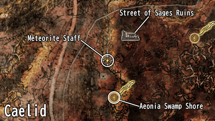 Elden Ring - Meteorite Staff Map Location