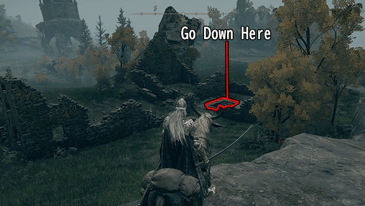 Elden Ring - Winged Scythe Enemy Drop World View