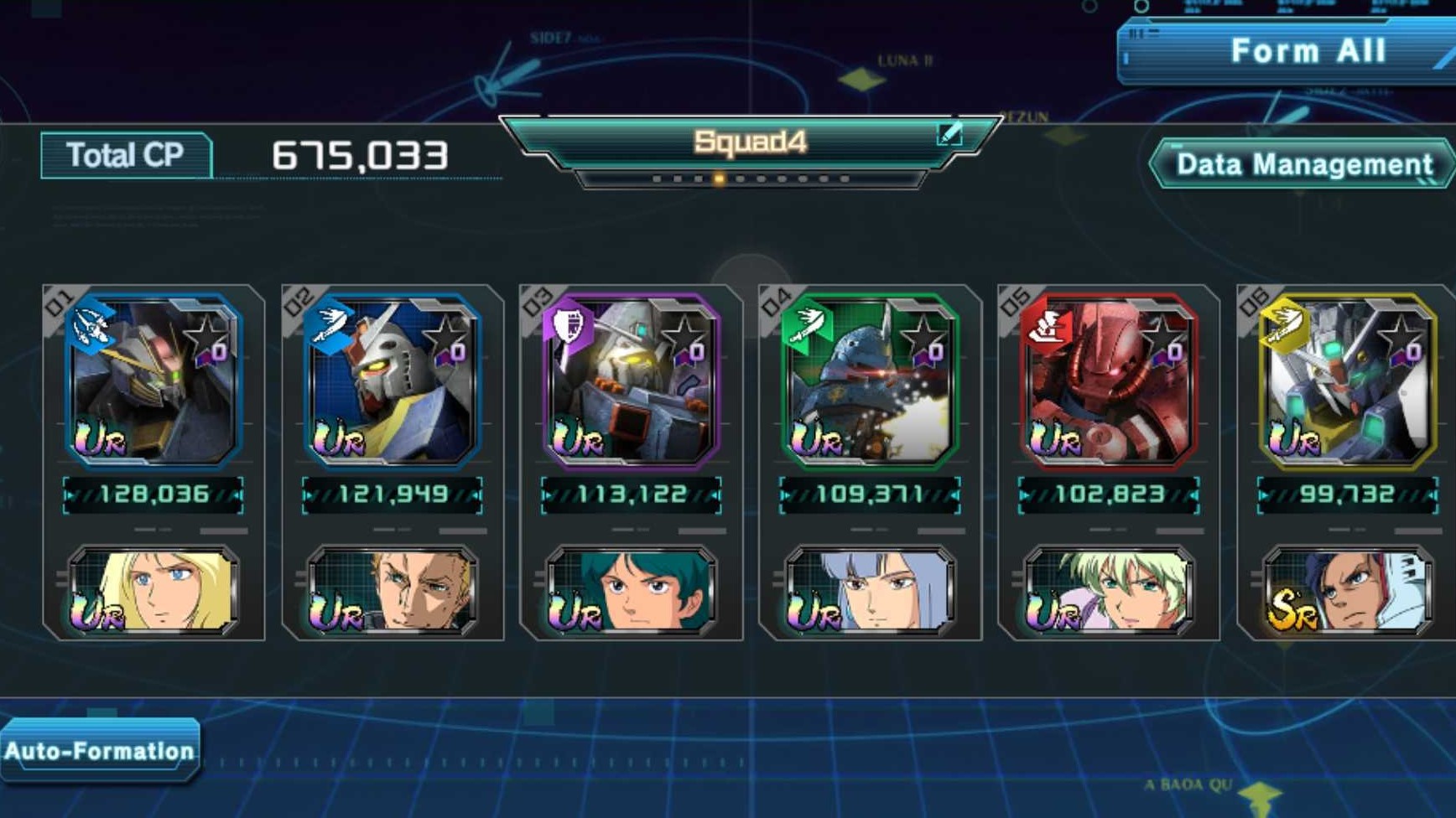 auto-formed team - Gundam UC Engage