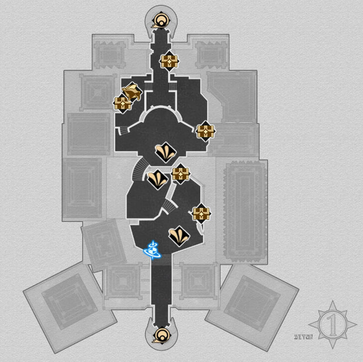 Honkai Star Rail - SoulGlad Scorchsand Audition Venue Action Challenge Map