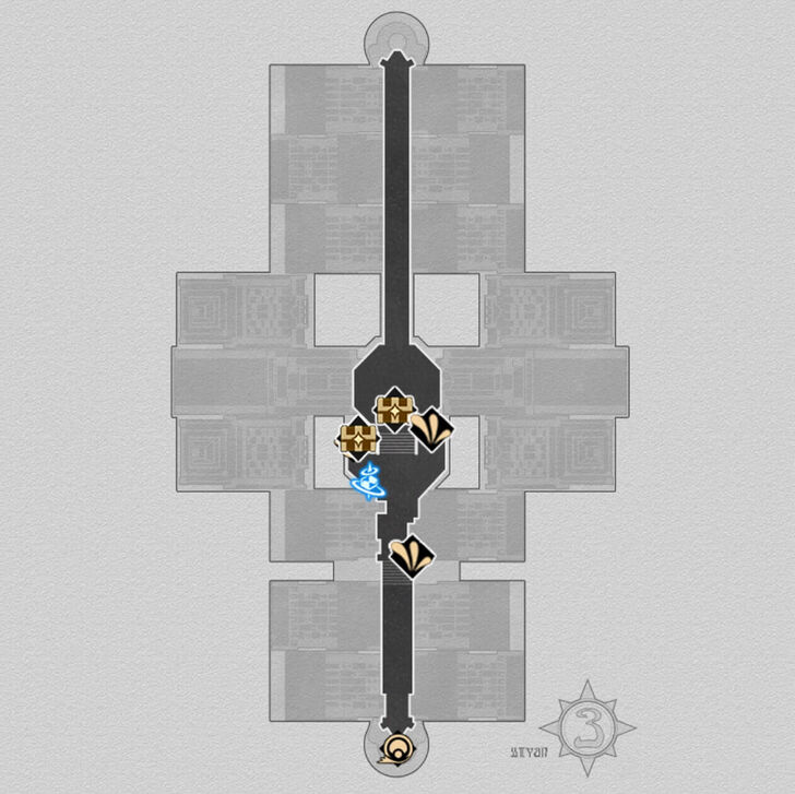 Honkai Star Rail - SoulGlad Scorchsand Audition Venue Arena I Map