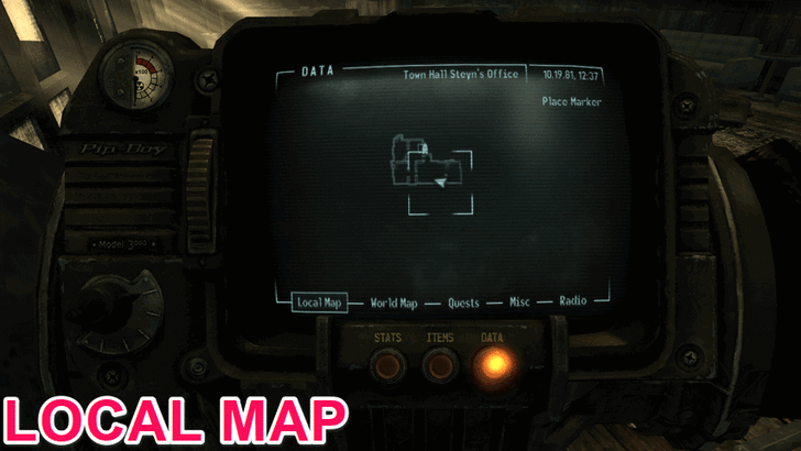 Fallout New Vegas - Map View