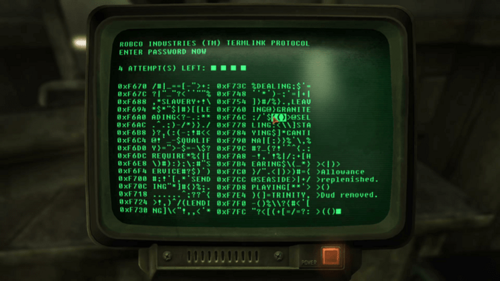 Fallout New Vegas - Find Enclosed Brackets