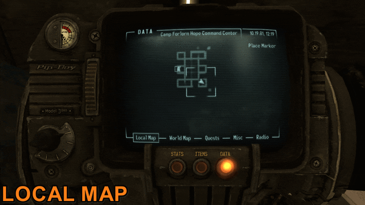 Fallout New Vegas - Map View