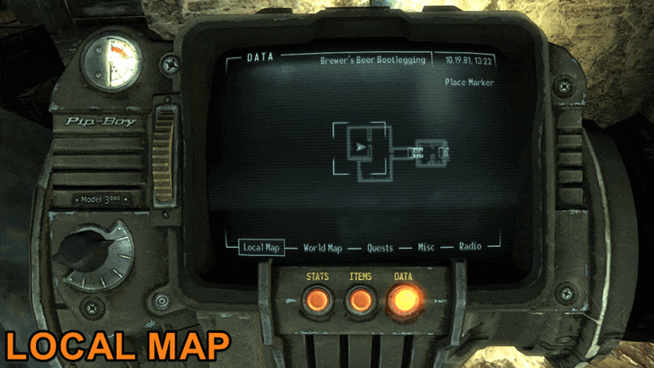 Fallout New Vegas - Map View