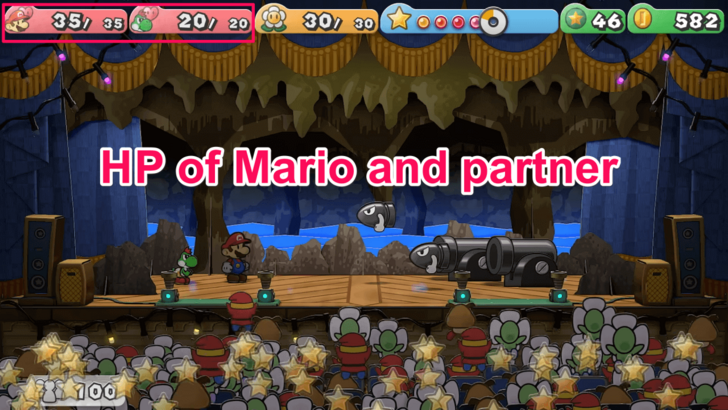 Paper Mario TTYD Switch Remake - HP of Mario and Partner