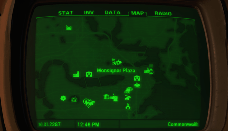 Fallout 4 - Monsignor Plaza Location
