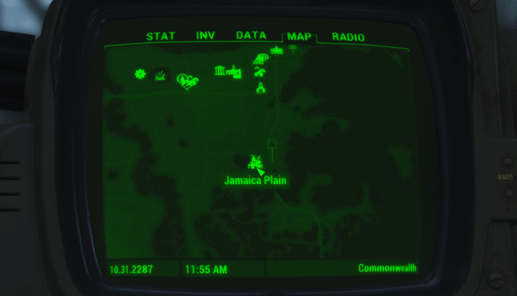 Fallout 4 - Jamaica Plain Map Location