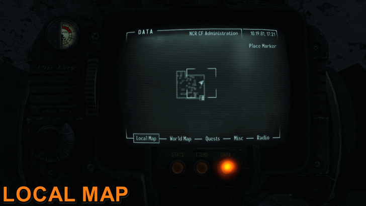 Fallout New Vegas - Map View