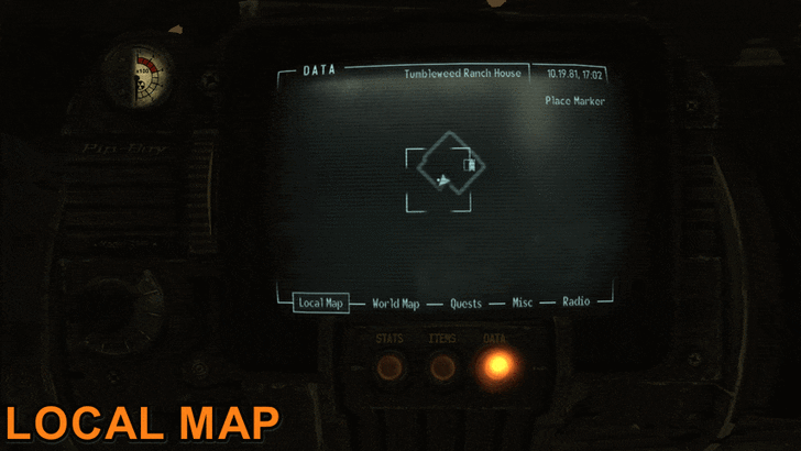 Fallout New Vegas - Map View
