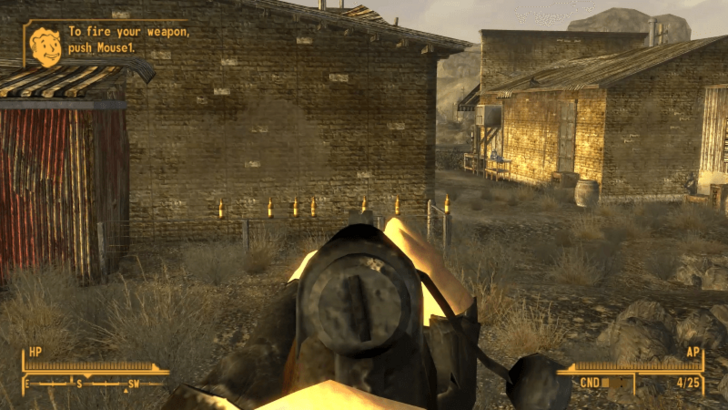 Fallout New Vegas - Shoot 3 Bottles